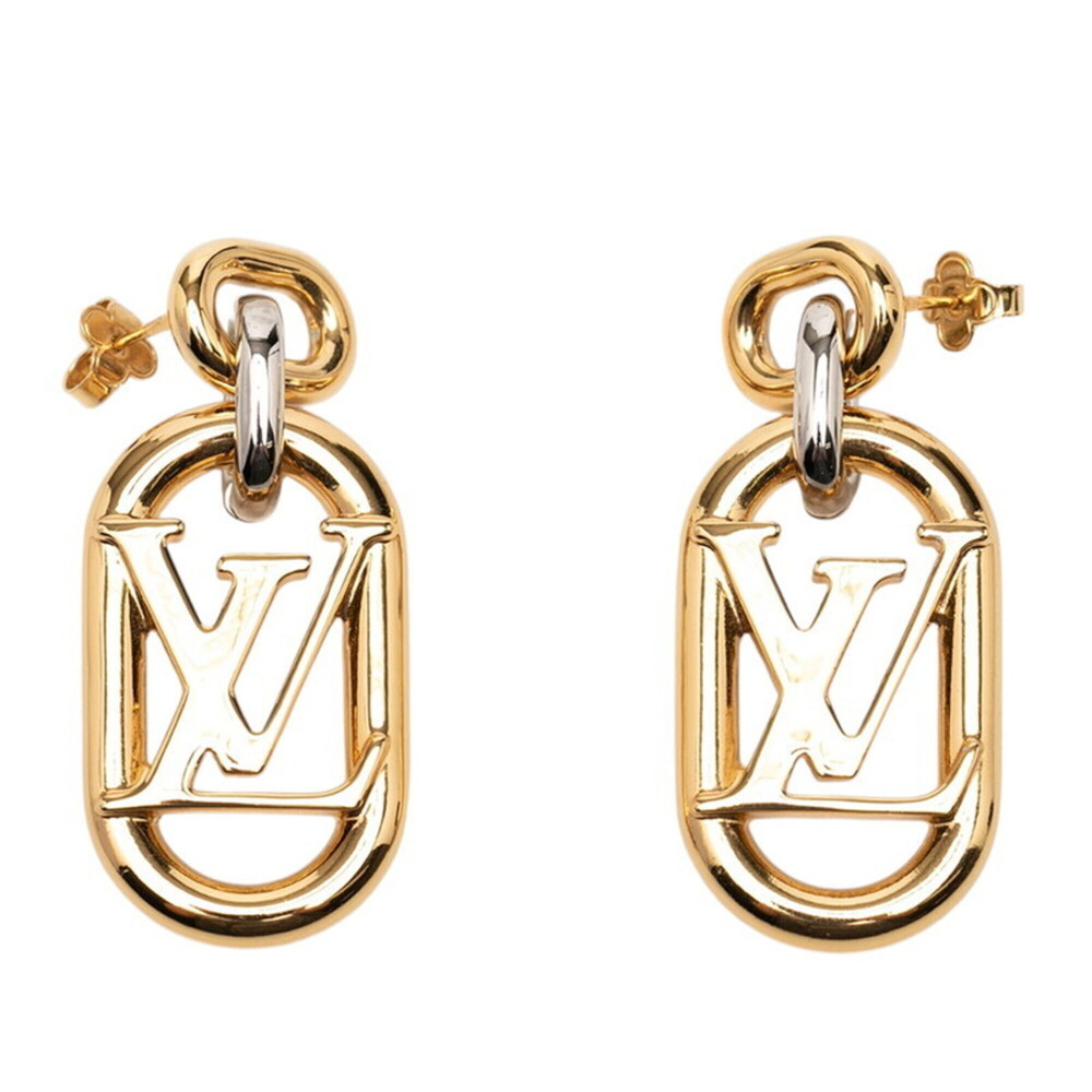 LOUIS VUITTON Gold Earrings - Picture 1 of 3